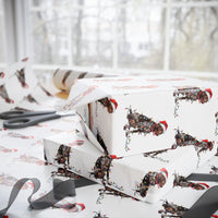 Load image into Gallery viewer, German Shorthaired Pointer Christmas Lights Wrapping Paper
