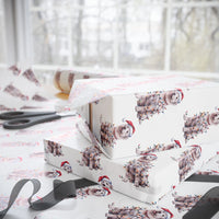 Load image into Gallery viewer, Kuvasz Christmas Lights Wrapping Paper