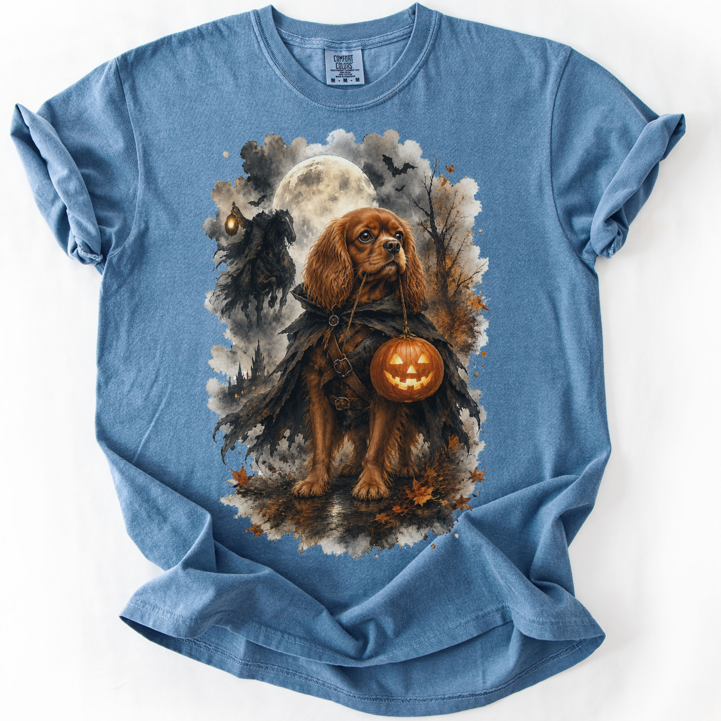 Ruby Cavalier Headless Horseman Inspired Halloween Comfort Colors Shirt