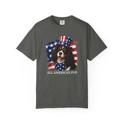 Patriotic Tricolor Cavalier All American Pup Shirt