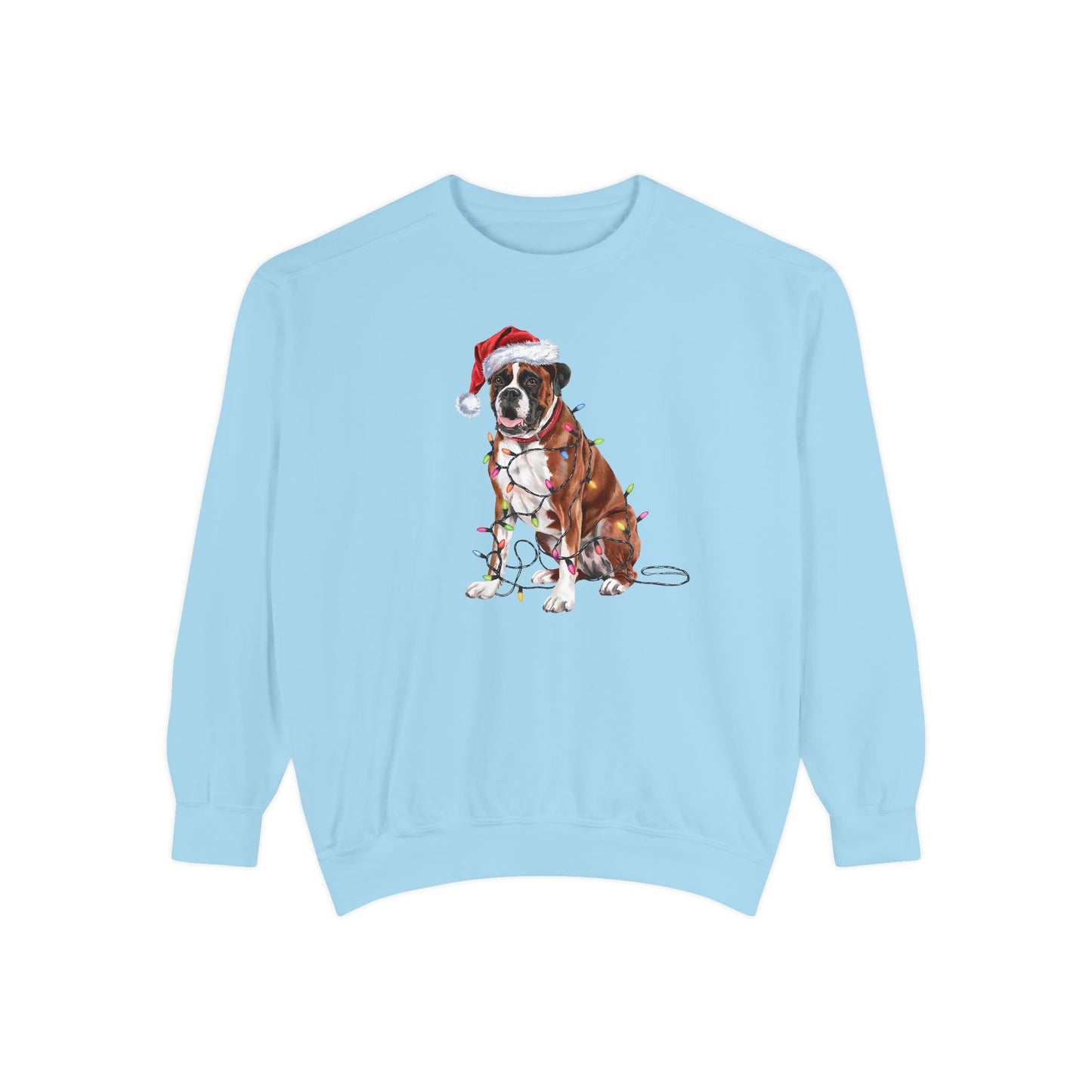 Christmas Boxer Sweatshirt, Christmas Lights Dog Sweatshirt, Christmas Dog, Boxer Mom Sweatshirt, Gift for Dog Lover, Boxer