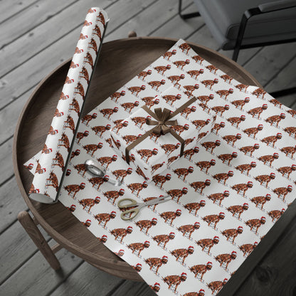 Rhodesian Ridgeback Christmas Lights Wrapping Paper