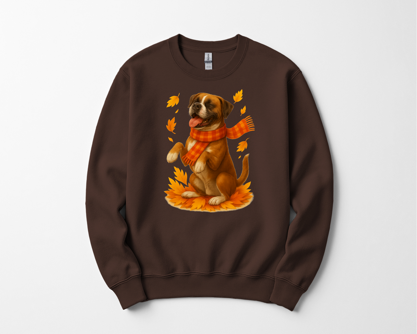 Boxer Sweater, Dog Lover Fall Apparel, Cozy Autumn Gift, Cute Pet T-shirt, Autumn Dog Fashion