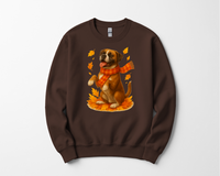 Load image into Gallery viewer, Boxer Sweater, Dog Lover Fall Apparel, Cozy Autumn Gift, Cute Pet T-shirt, Autumn Dog Fashion
