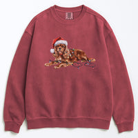 Load image into Gallery viewer, Ruby Cavalier Christmas Sweatshirt, Dog Lover Holiday Shirt
