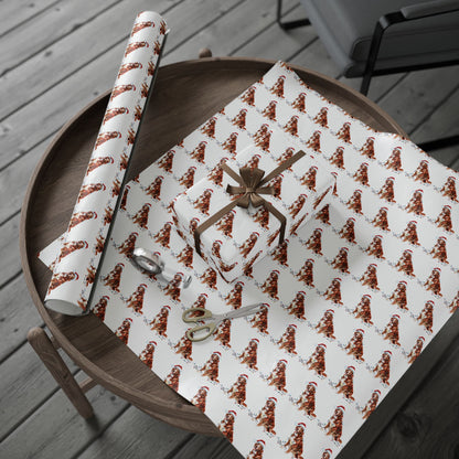 Nova Scotia Duck Tolling Retriever Christmas Lights Wrapping Paper