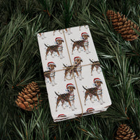 Load image into Gallery viewer, Smooth Fox Terrier Christmas Lights Wrapping Paper