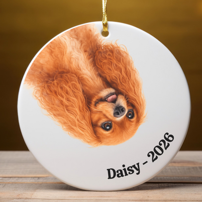 Upside down Personalized Pet Photo Ornament