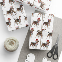 Load image into Gallery viewer, Smooth Fox Terrier Christmas Lights Wrapping Paper