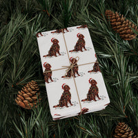 Load image into Gallery viewer, Irish Setter Christmas Lights Wrapping Paper