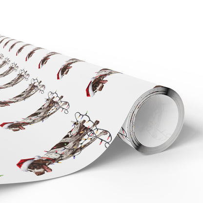English Pointer Christmas Lights Wrapping Paper