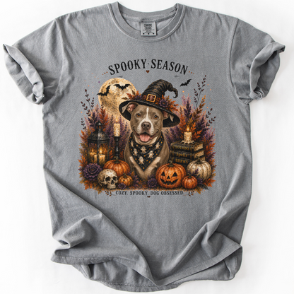 Pit Bull Spooky Season Dog Mom Halloween Shirt