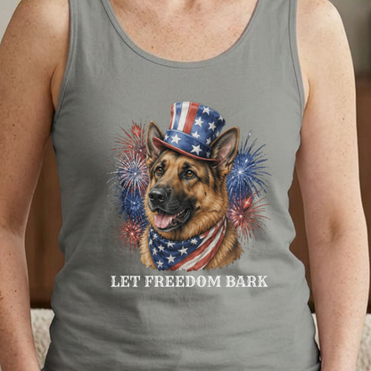 Patriotic German Shepherd Tank Top