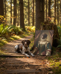 Load image into Gallery viewer, Personalized Queen Dog Portrait, Custom Pet Art Canvas
