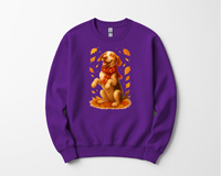 Load image into Gallery viewer, Bracco Italiano Fall Shirt, Autumn Dog Sweatshirt, Dog Lover Gift, Cozy Pet Apparel, Bracco in Leaves, Gift for Pet Lovers
