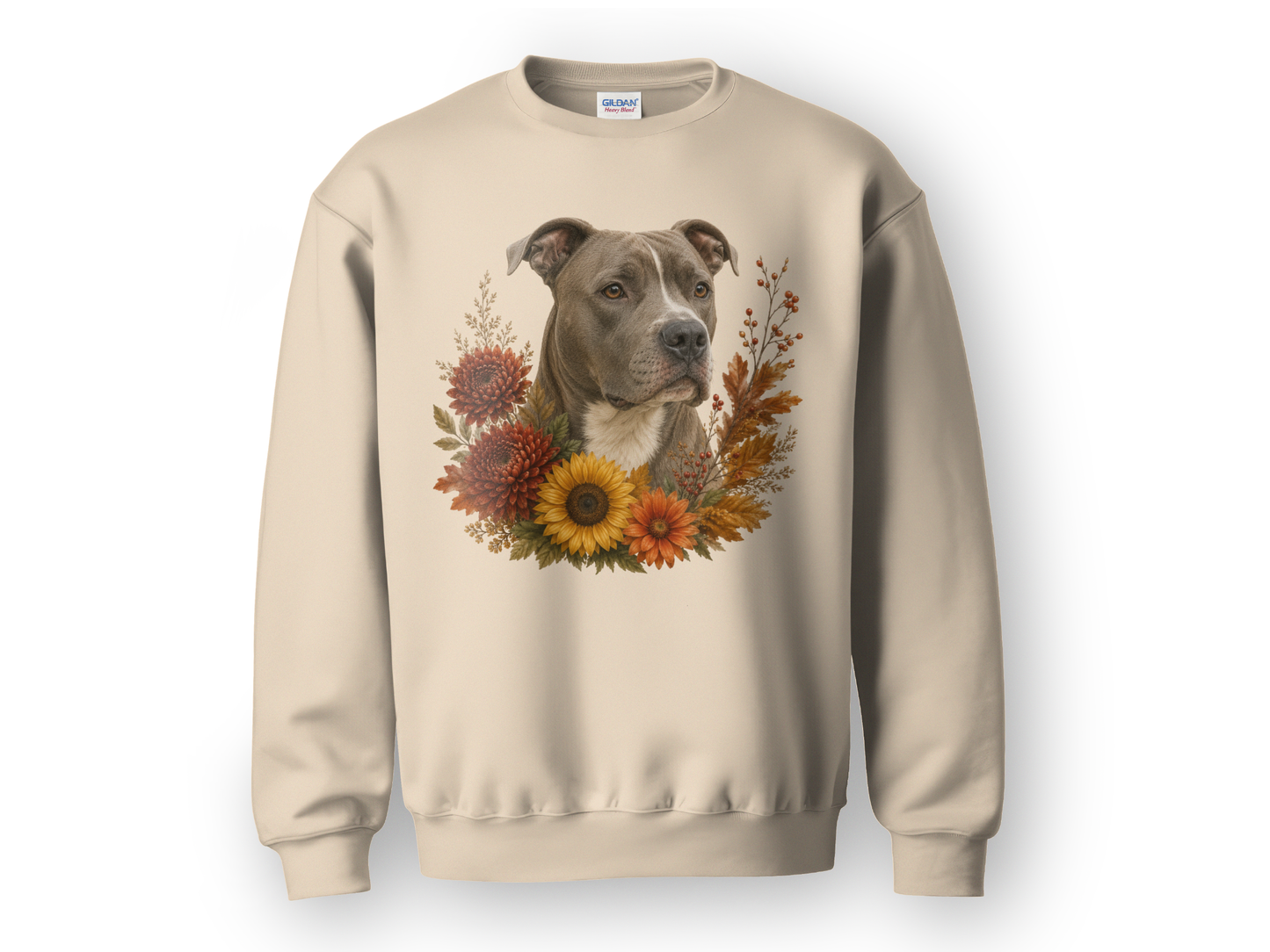 Pitbull Autumn Floral Sweatshirt