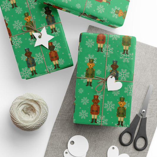Labrador Nutcracker Wrapping Paper, Dog Christmas Gift Wrap