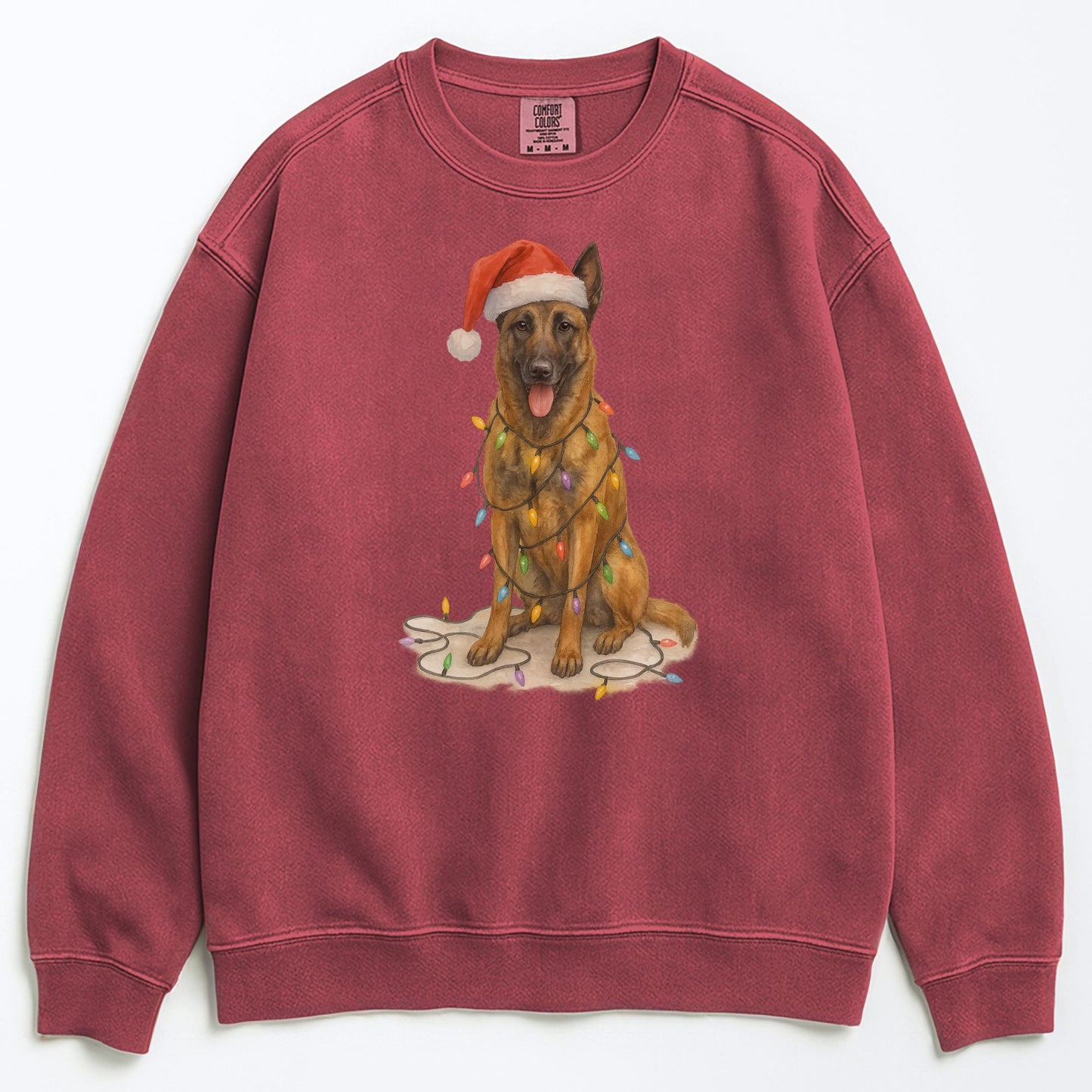 Christmas Belgian Malinois Sweatshirt, Holiday Dog Lover Gift, Festive Pet Apparel, Cozy Winter Sweater for Dog Lovers, Cute Dog Design