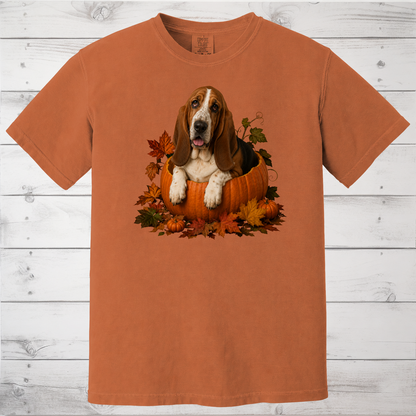 Basset Hound Pumpkin Shirt