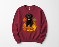 Load image into Gallery viewer, Black Lab in Pumpkin Fall Dog Lover Shirt
