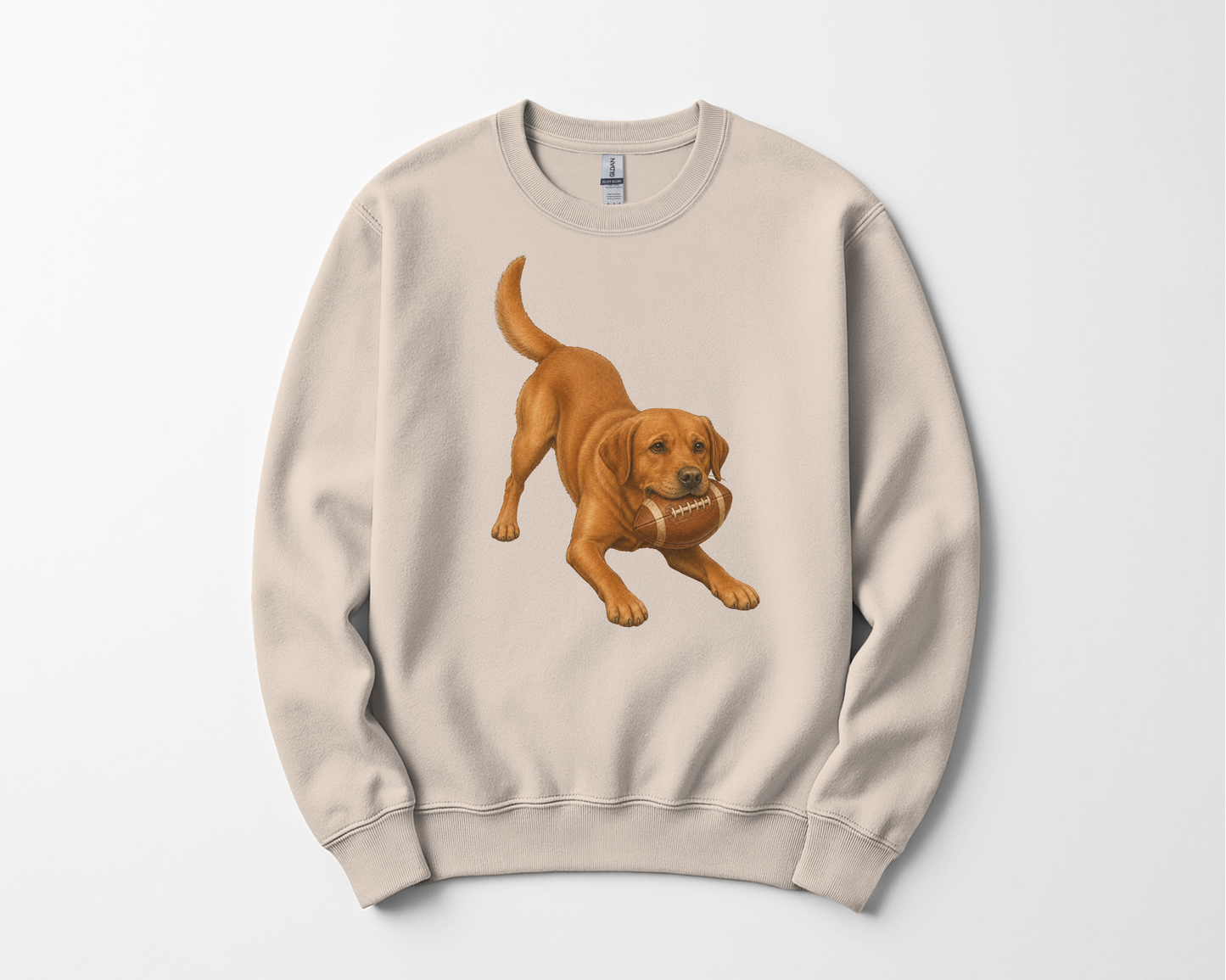 Fox Red Lab Football Sweatshirt