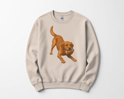 Fox Red Lab Football Sweatshirt