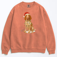 Load image into Gallery viewer, Bracco Italiano Christmas Sweatshirt, Holiday Dog Lover Gift, Cozy Winter Sweater, Festive Bracco Apparel, Cute Dog Design
