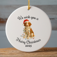 Load image into Gallery viewer, Brittany Spaniel Ornament, Personalized Dog Holiday Keepsake
