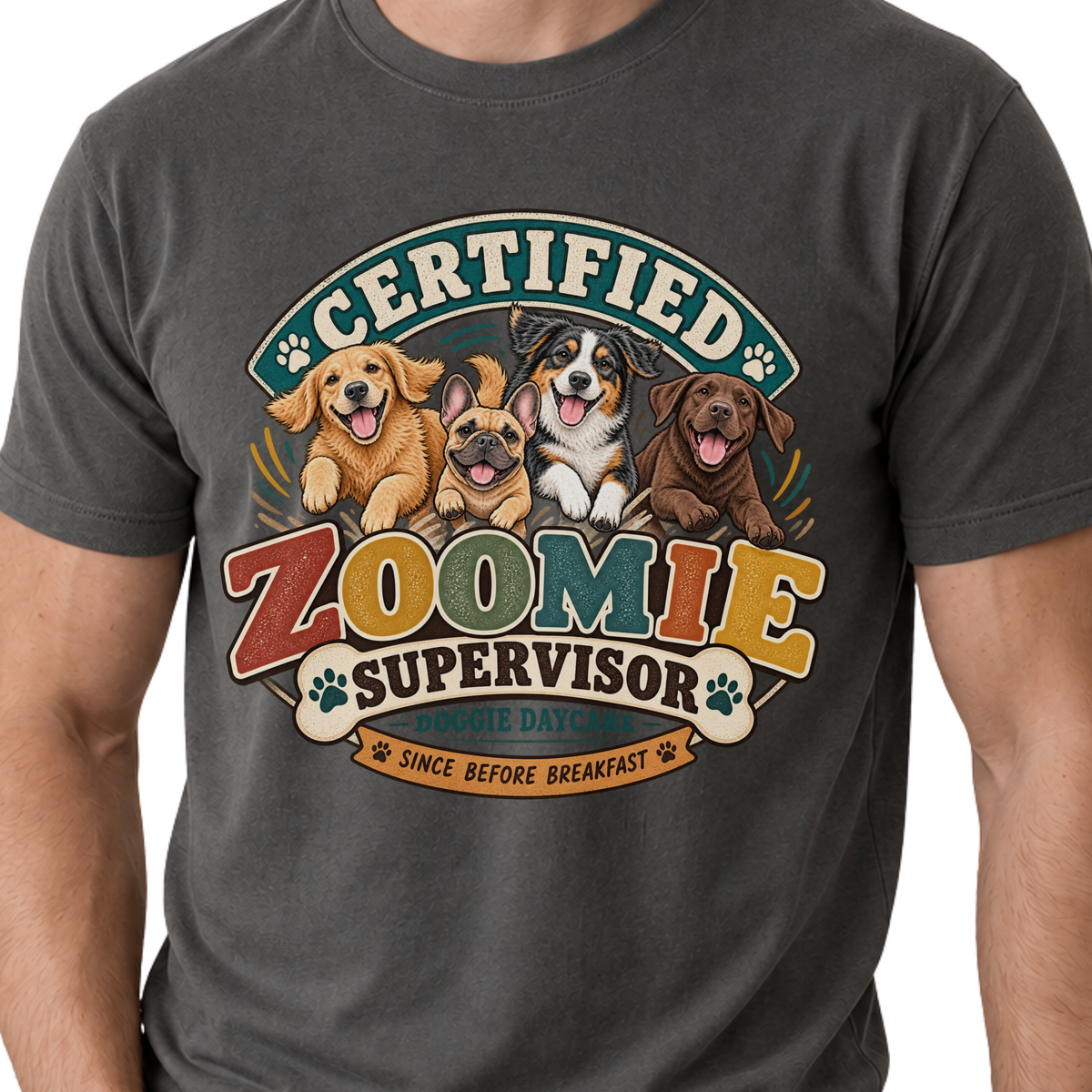 Dog Daycare Worker Shirt, Funny Doggie Daycare Employee Gift, Zoomie Supervisor Tee
