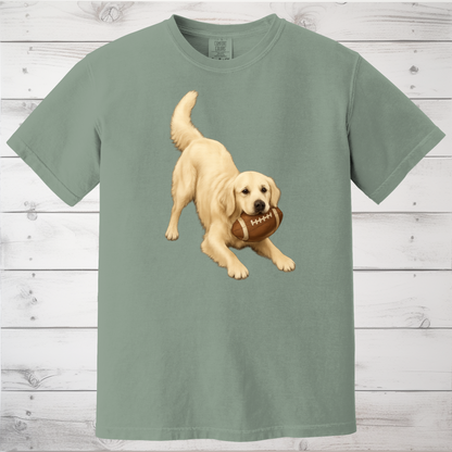 English Cream Golden Retriever Football Shirt