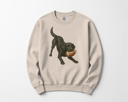 Black Lab Football Sweatshirt