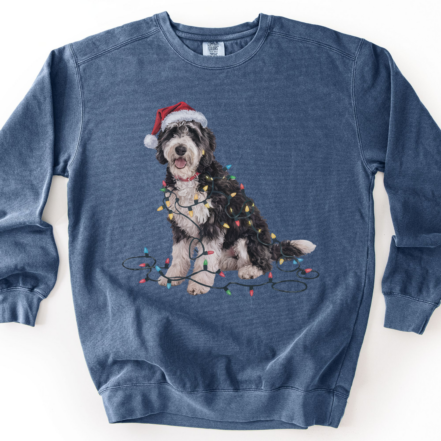 Labradoodle Christmas Lights Sweatshirt