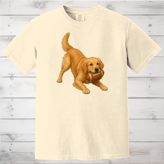 Golden Retriever Football Shirt