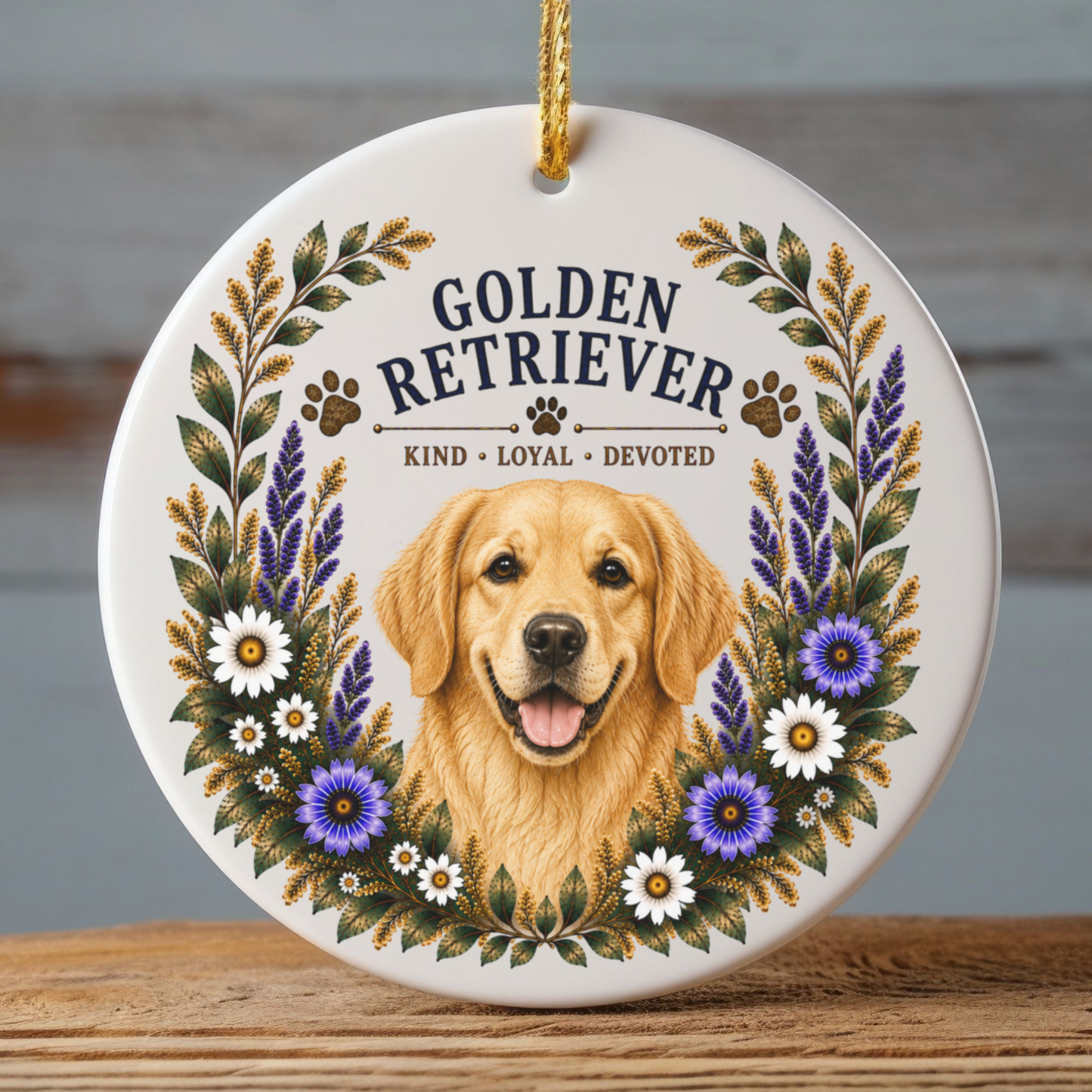 Golden Retriever Ornament, Golden Retriever Lover Gift, Golden Mom Gift, Dog Breed Keepsake
