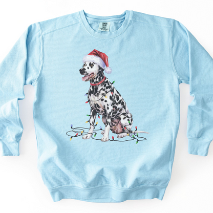 Dalmatian Christmas Lights Sweatshirt