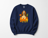 Load image into Gallery viewer, Basset Hound in Pumpkin Fall Shirt/Sweatshirt

