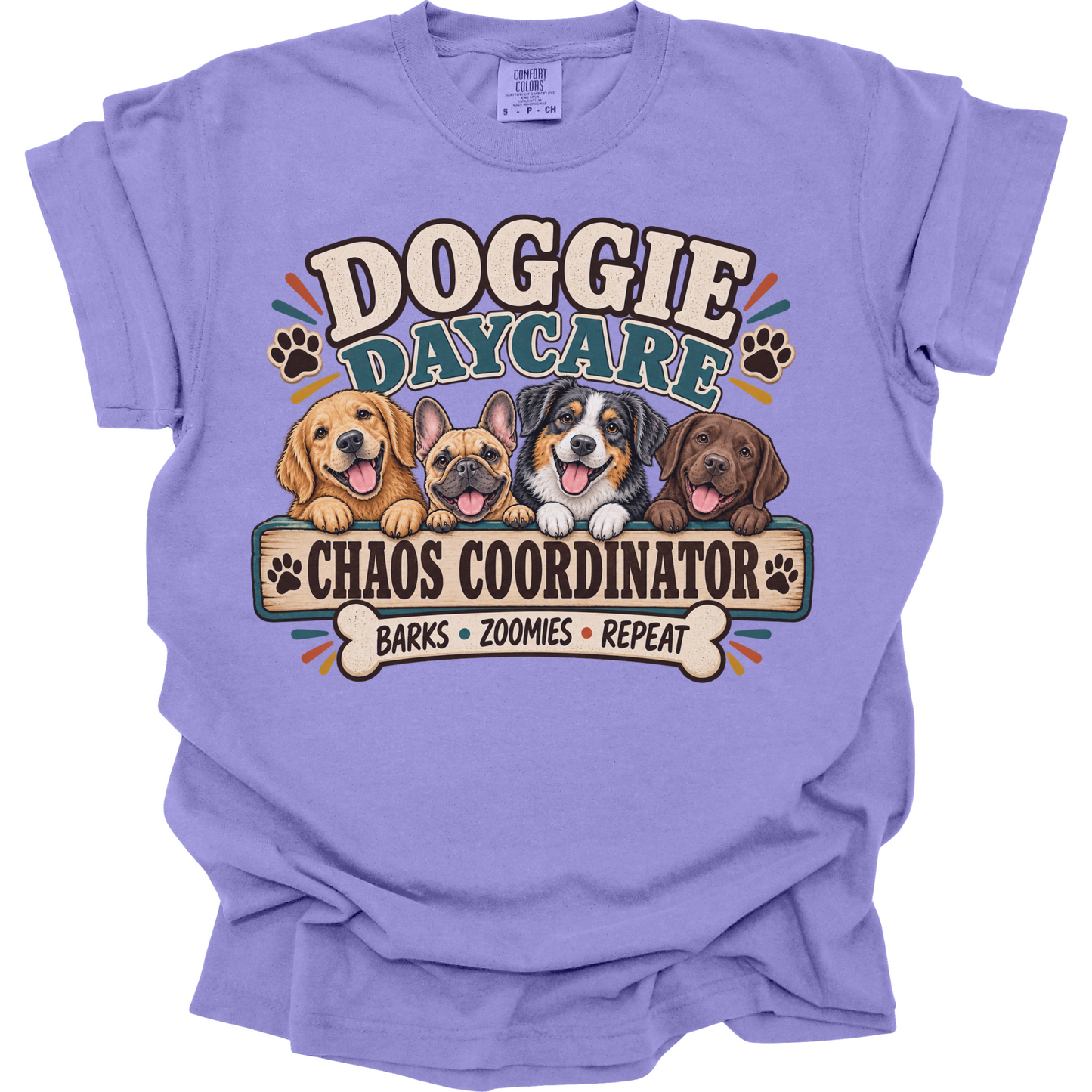 Dog Daycare Worker Shirt, Doggy Daycare Gift, Chaos Coordinator Dog Lover Tee
