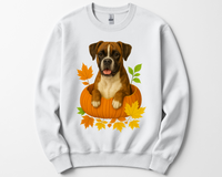Load image into Gallery viewer, Boxer Dog Pumpkin Shirt, Fall Dog Lover Tee on Comfort Colors 1717
