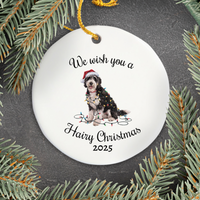 Load image into Gallery viewer, Christmas Labradoodle Ornament, Christmas Lights Dog Keepsake
