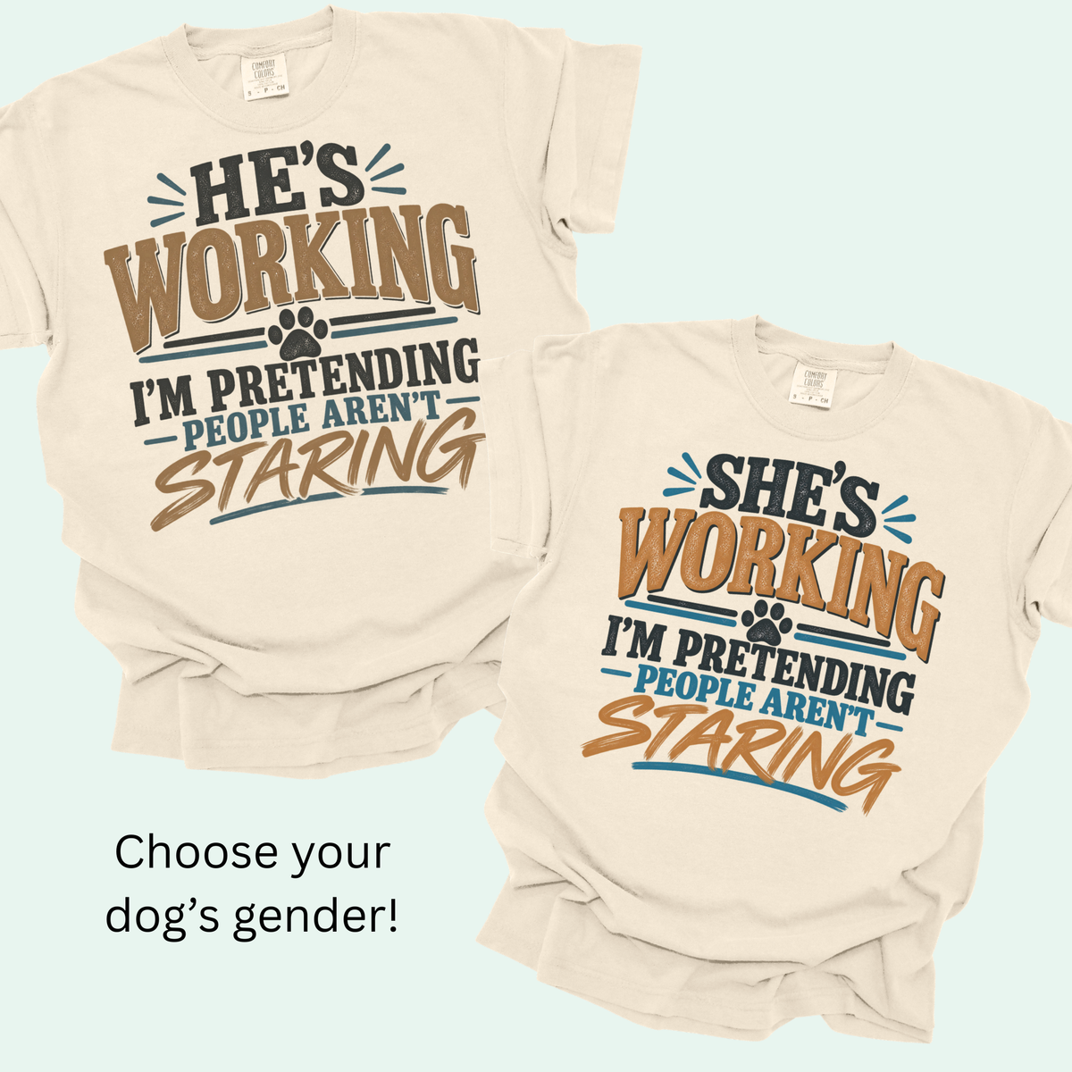 Funny Service Dog Shirt, Service Dog Handler Gift, Working Dog Humor Tee