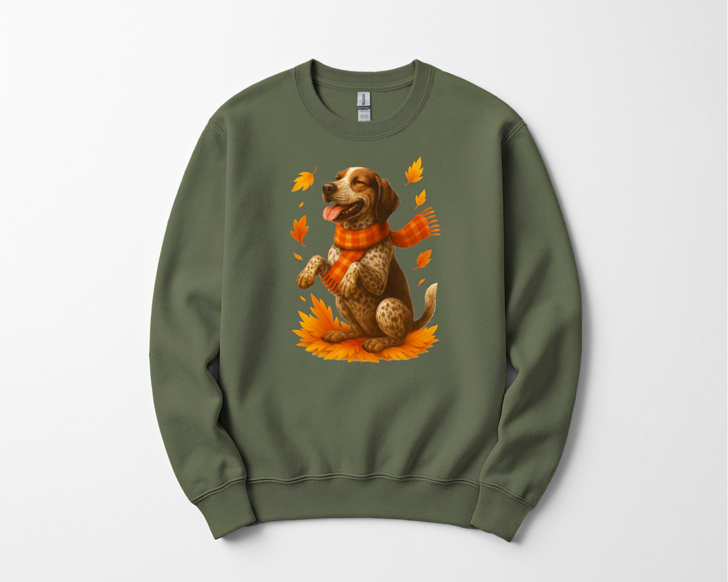 German Shorthaired Pointer Gift, Dog Lover Autumn Shirt, Cozy Fall Dog Sweatshirt, Cute Dog Apparel, Fall Dog Fashion Wear
