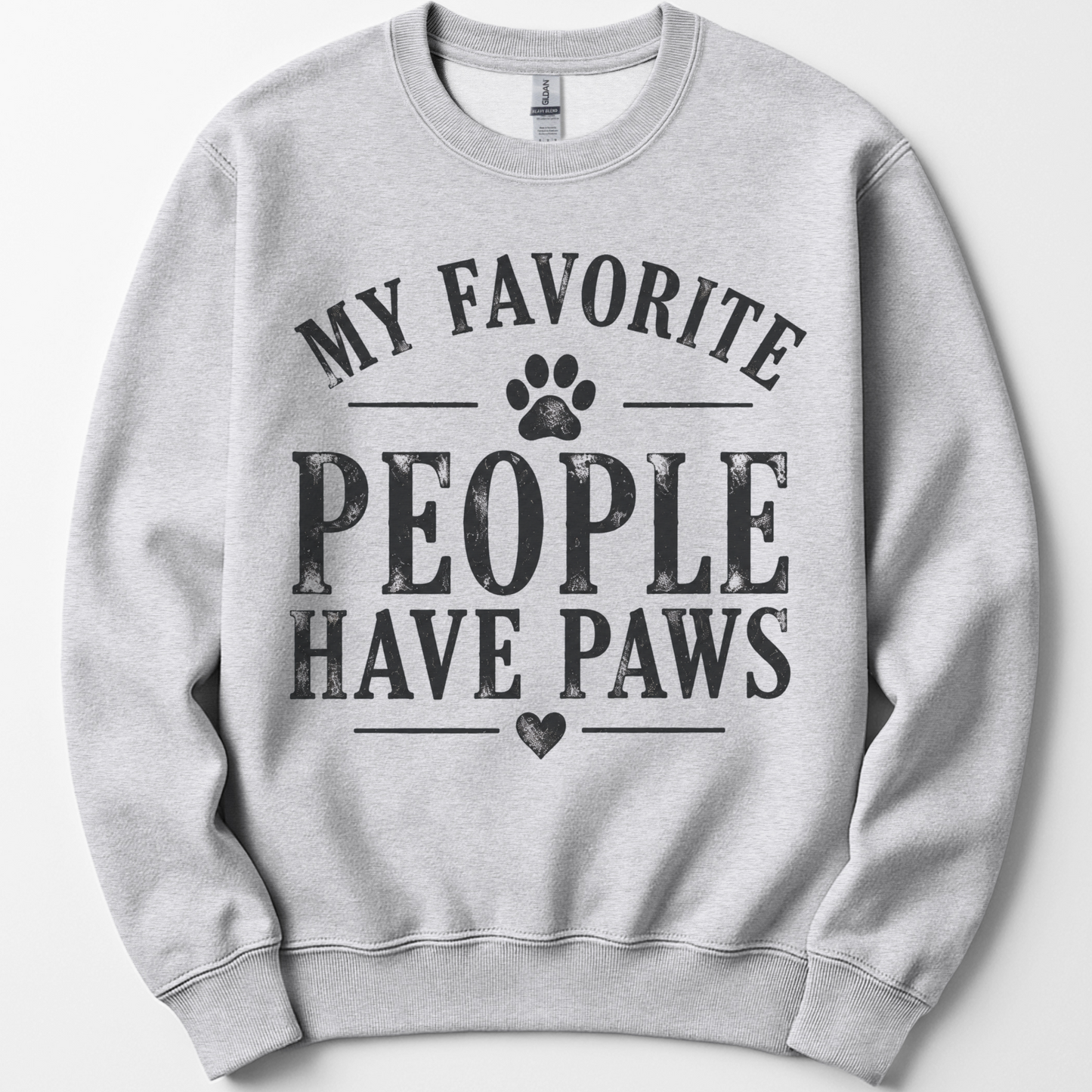 Personalized Dog Mom Sweatshirt, Custom Dog Names Sleeve, My Favorite People Have Paws Crewneck
