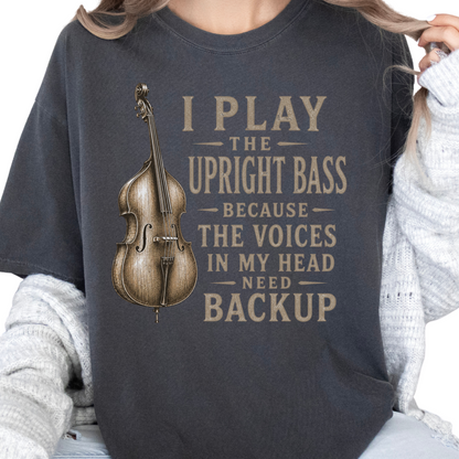 Funny Upright Bass Shirt, Double Bass Player Gift, Bassist Musician Tee