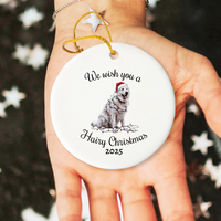 Load image into Gallery viewer, Christmas Great Pyrenees Ornament, Christmas Lights Dog Keepsake
