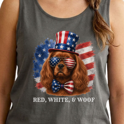 Patriotic Ruby Cavalier Tank Top