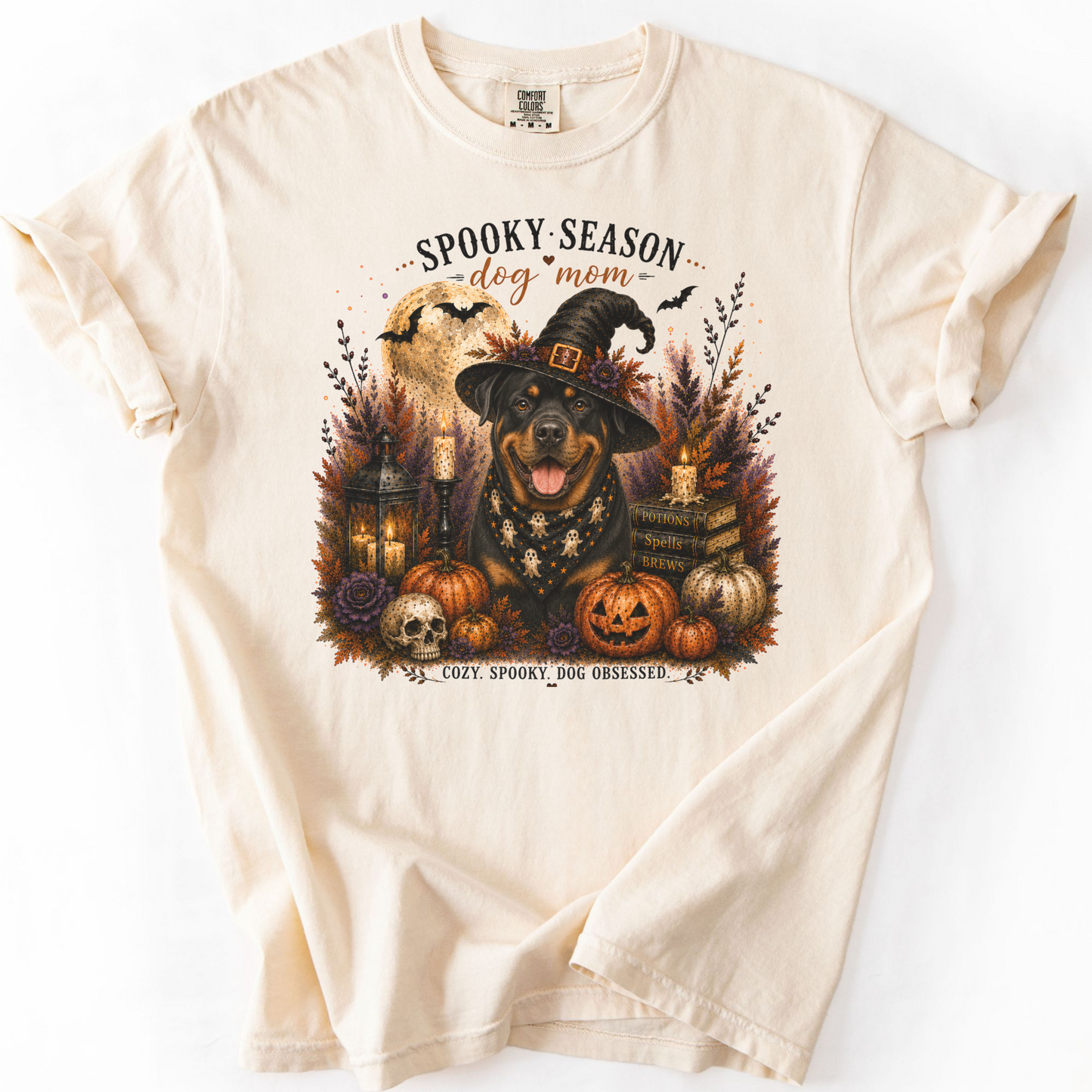 Rottweiler Spooky Season Dog Mom Halloween Shirt