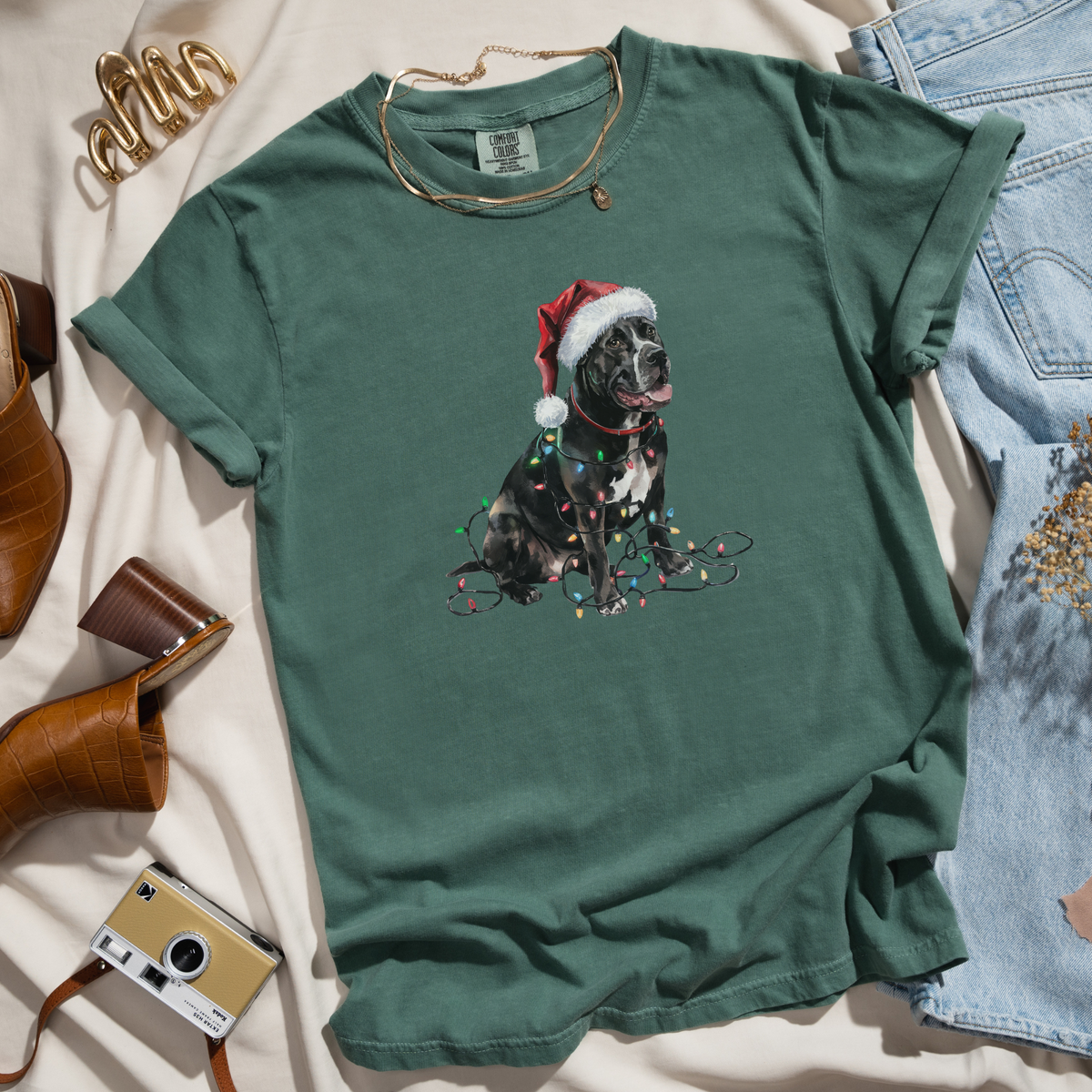 Christmas Cane Corso Shirt, Christmas Lights Dog Shirt, Christmas Dog, Cane Corso Mom Shirt, Gift for Dog Lover, Cane Corso