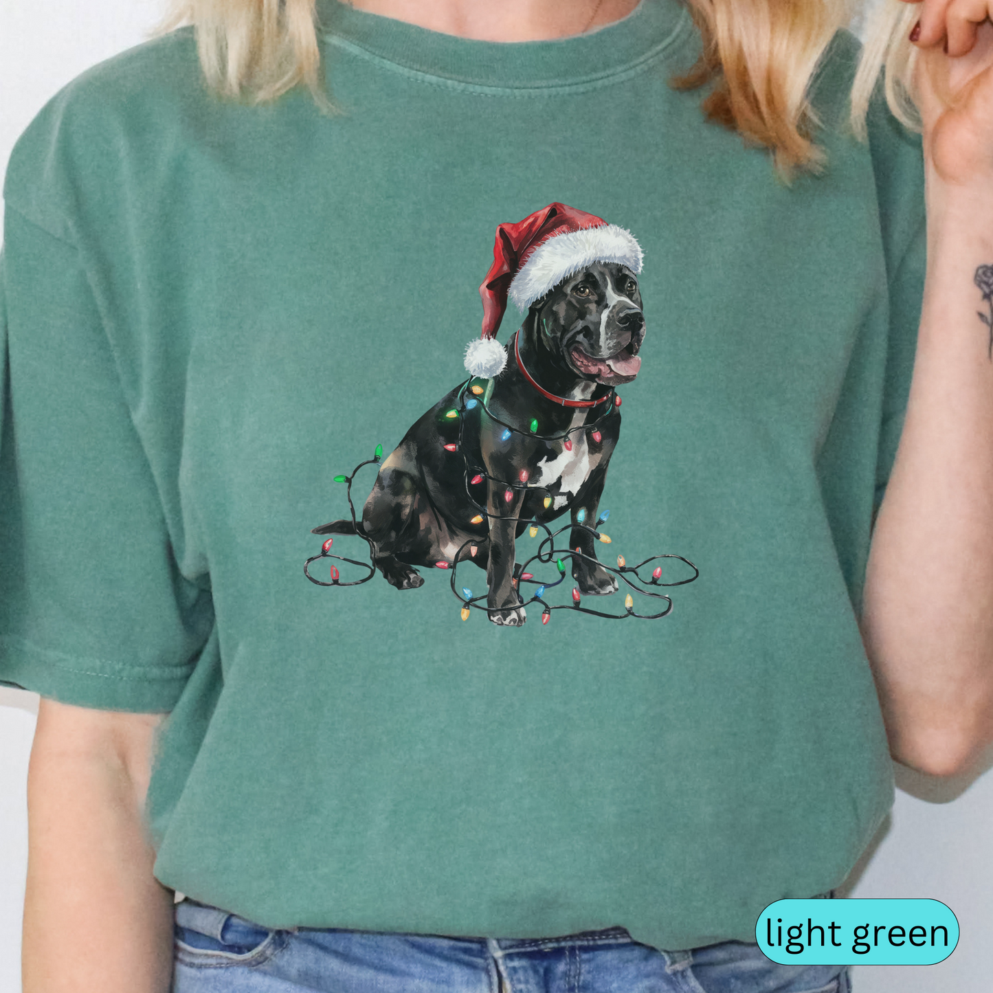 Christmas Cane Corso Shirt, Christmas Lights Dog Shirt, Christmas Dog, Cane Corso Mom Shirt, Gift for Dog Lover, Cane Corso