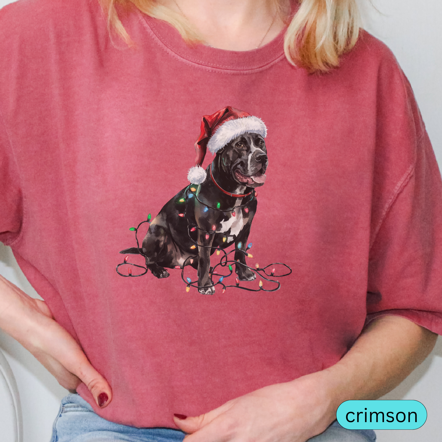 Christmas Cane Corso Shirt, Christmas Lights Dog Shirt, Christmas Dog, Cane Corso Mom Shirt, Gift for Dog Lover, Cane Corso