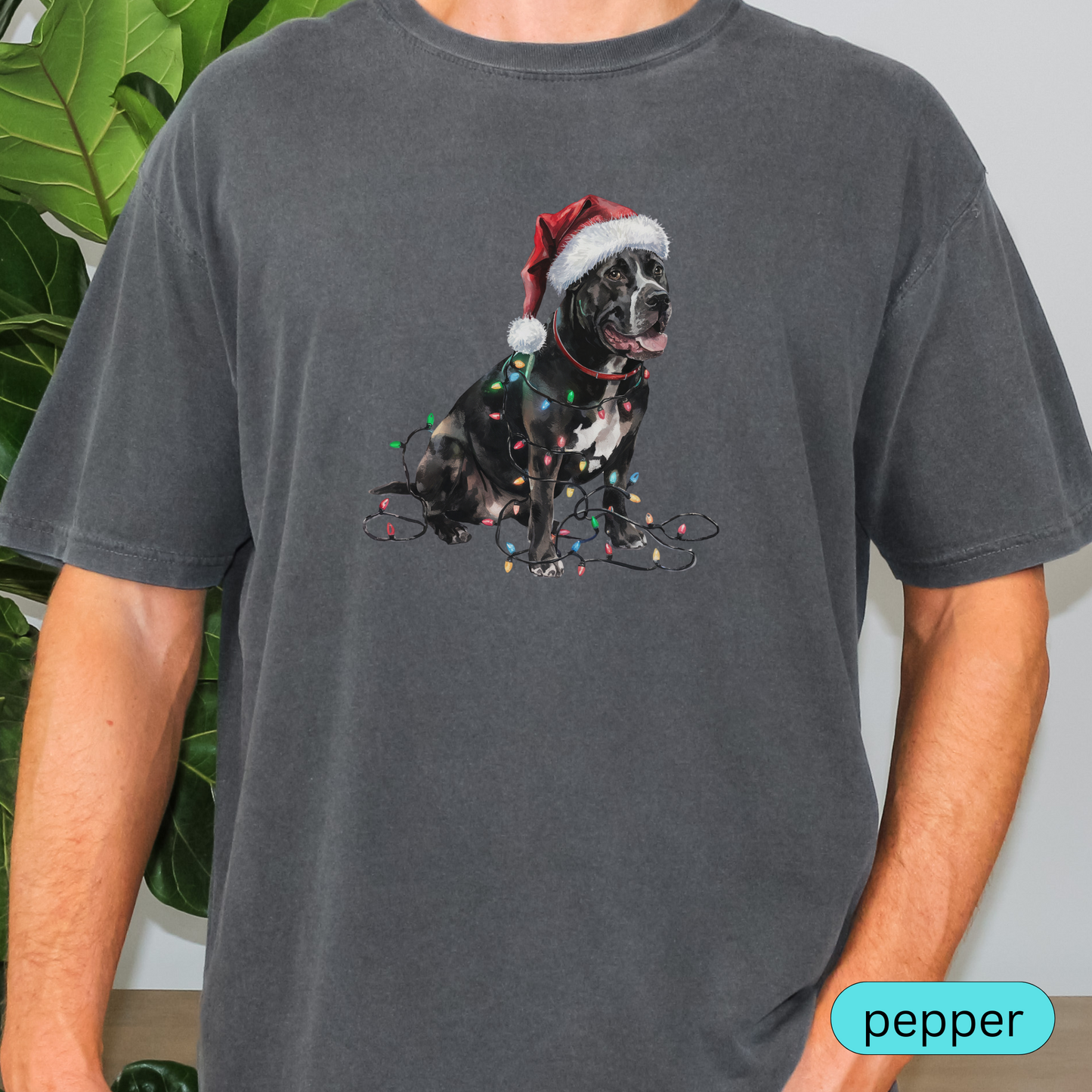 Christmas Cane Corso Shirt, Christmas Lights Dog Shirt, Christmas Dog, Cane Corso Mom Shirt, Gift for Dog Lover, Cane Corso